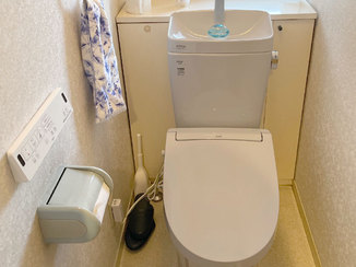 トイレリフォーム 一式取り替えた、安心して使用できるトイレ